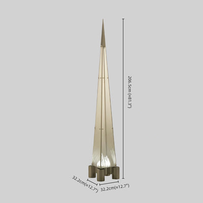 Industrial-style Pyramid Floor Lamp -Bedroom/Living Room Size