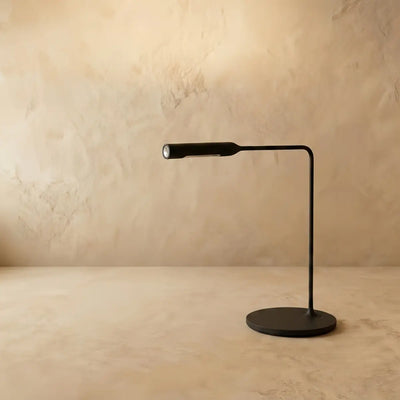 Arcato Minimalist Metal Table Lamp -- Black for Desk & Bedroom