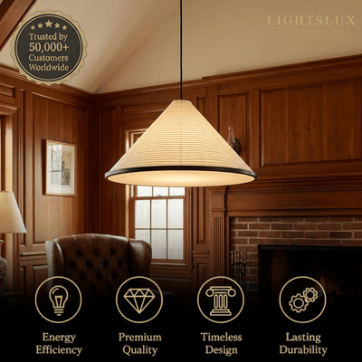Crema Minimalist Pendant Light -- White LED for Dining Room