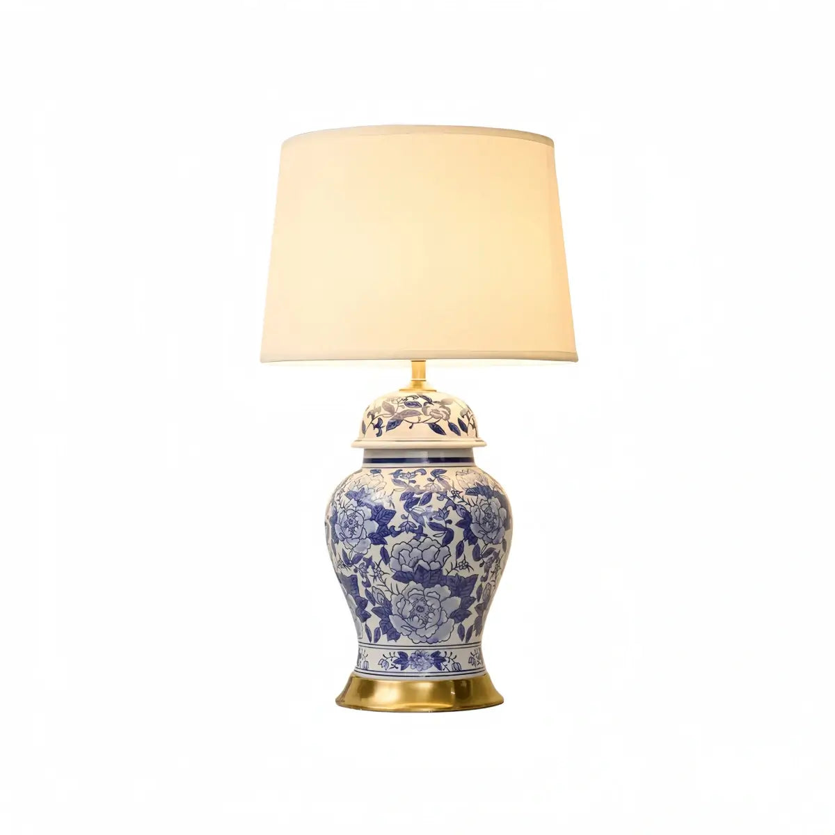 Irondale Vintage Table Lamp--Ceramics & Metal for Bedroom