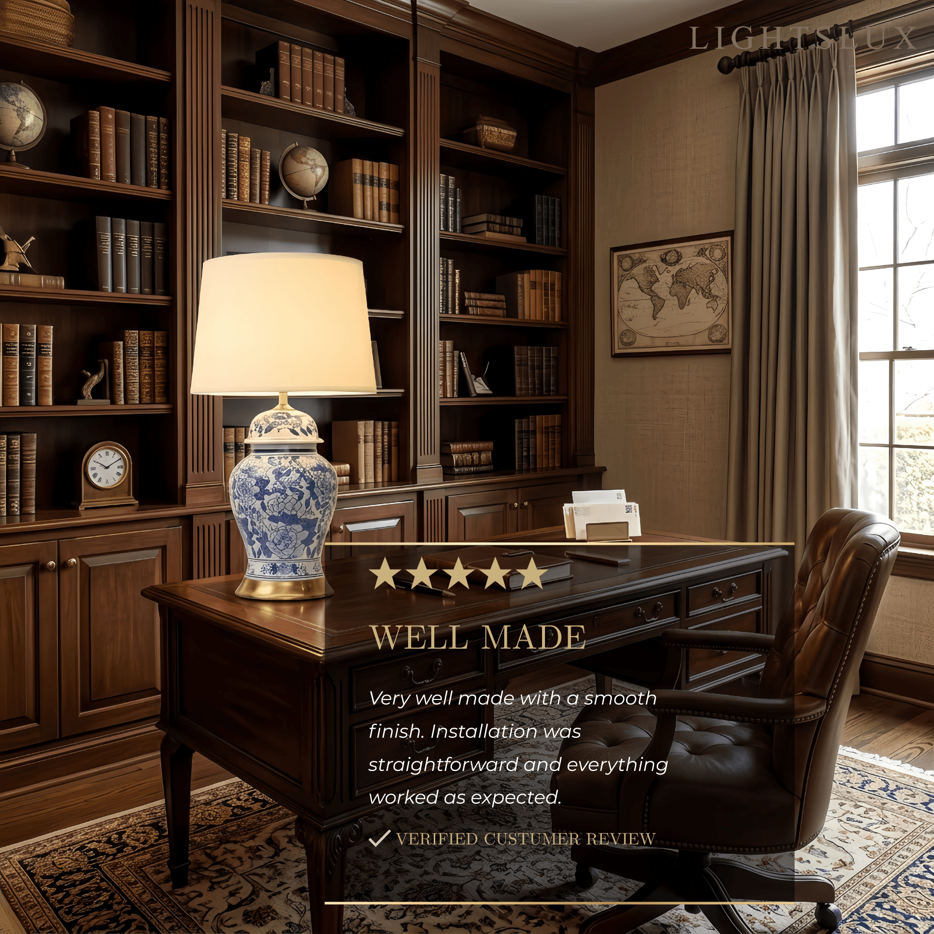 Irondale Vintage Table Lamp--Ceramics for Bedroom