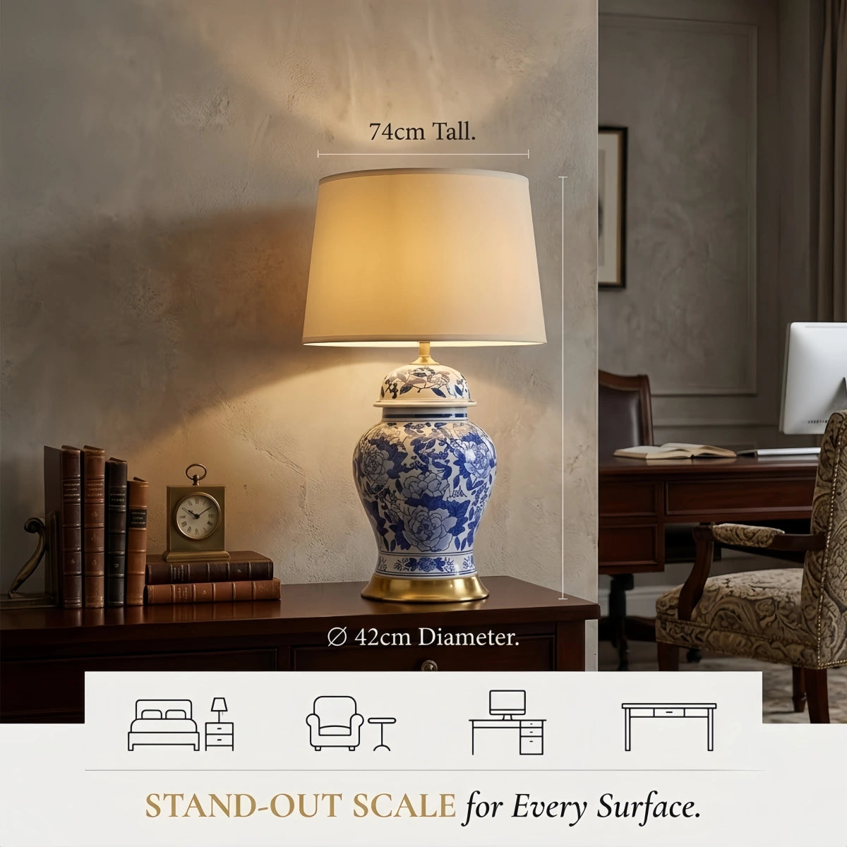 Irondale Vintage Table Lamp--Ceramics for Dining Room