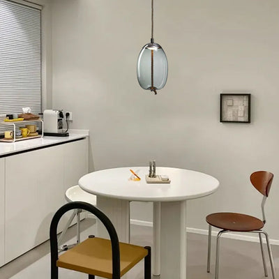 Modern Blue Pendant Light