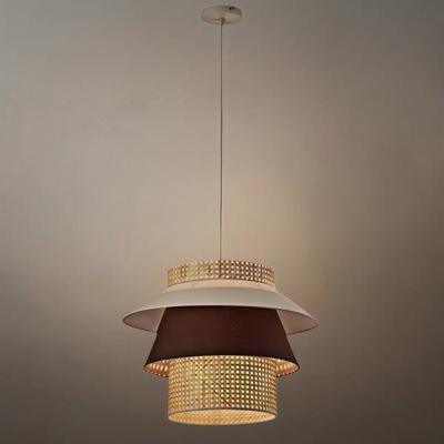 Bamburo Farmhouse Cylinder Pendant Lamp