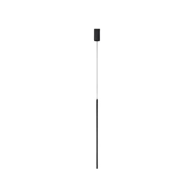  Linear Pendant Light – Black Metal Lamp for Bedroom