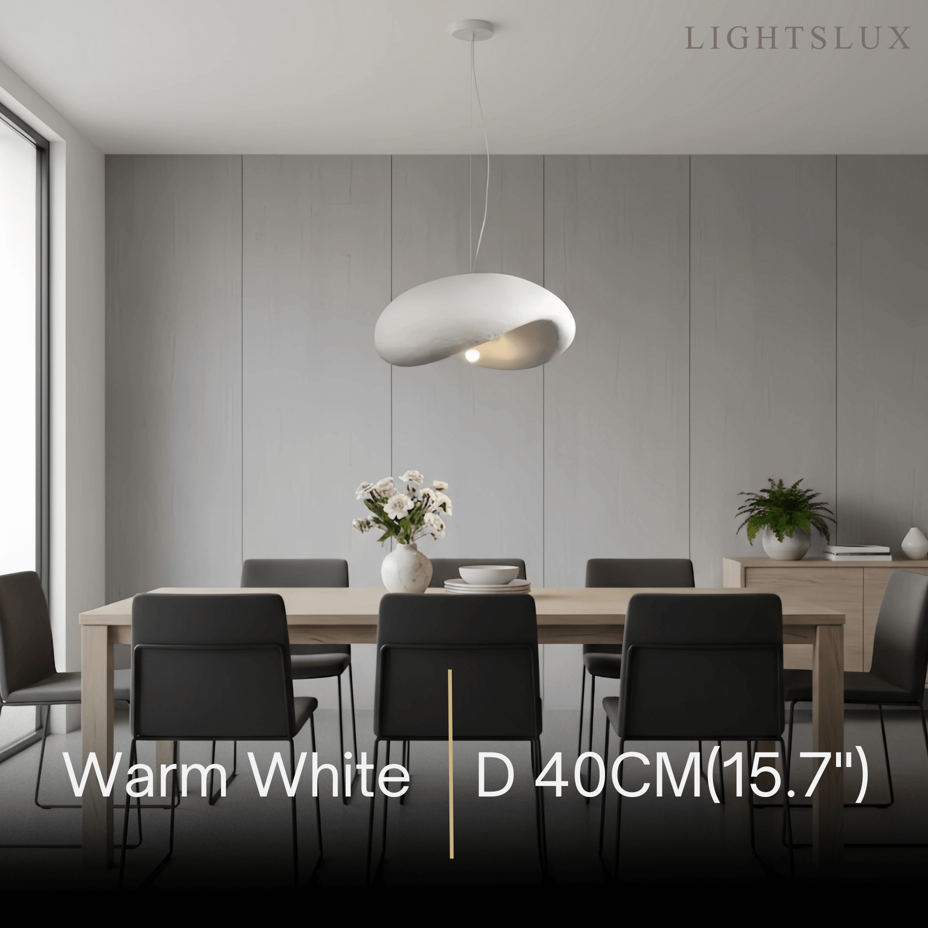 Sandora Modern White Dome Pendant Light