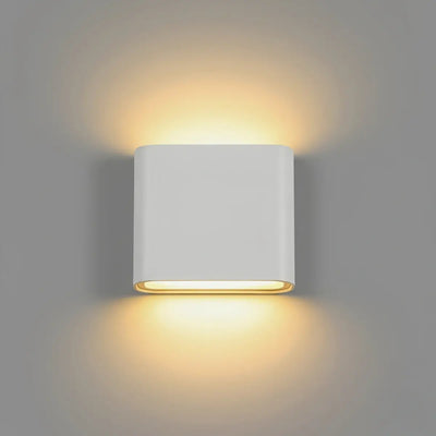 Irondale Minimalist Rectangular Outdoor Wall Lamp