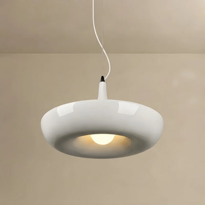 Crema Natural Black/White/Green Bowled Pendant Light – Metal Design