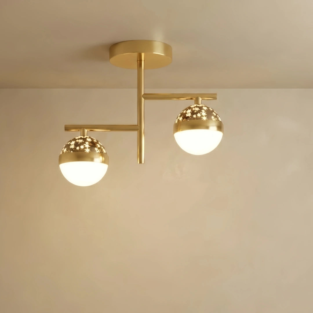 Nebula Modern LED Flush Mount Ceiling Light - Starry Night Effect