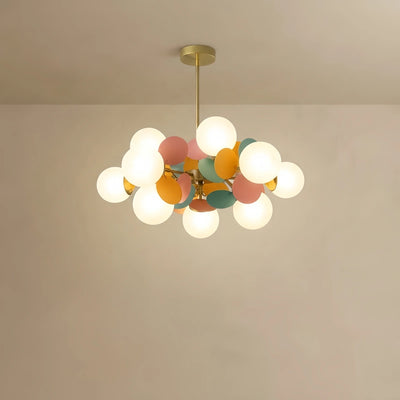 Nebula Modern Chandelier - Glass Shades for Bedroom