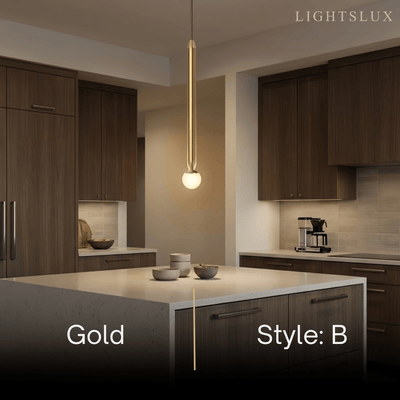 Modern Metal Pendant Light - Linear