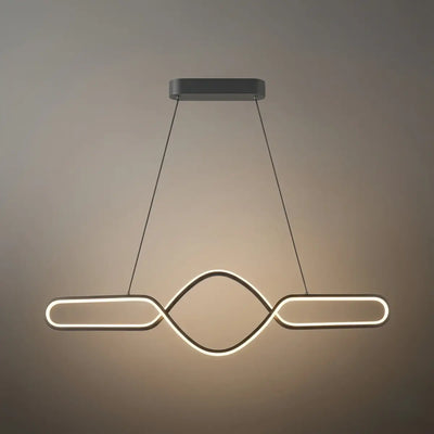 Pendant_Light_Black_Metal_Silica_Gel_Cross_Linear