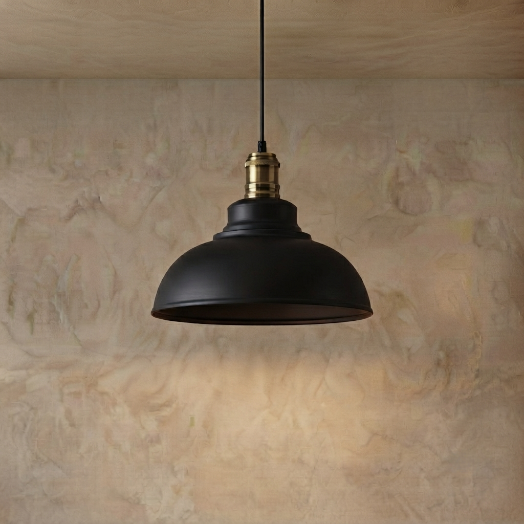 Irondale Industrial Metal Pendant Light - Copper Dome Design for Dining Room