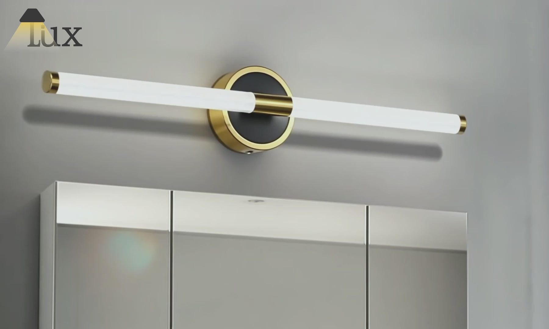 Arcato Minimalist Stick Vanity Wall Lamp – Mirror Front for Bathroom