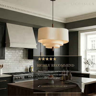 Modern Fabric Pendant Light 